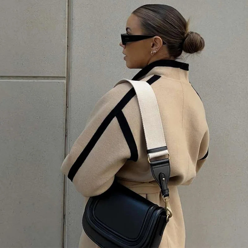 Cardigan beige à nouer