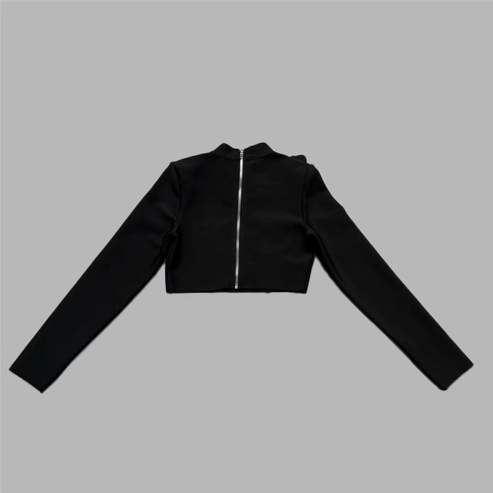 Ensemble jupe longue et crop top à strass