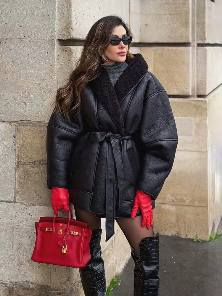 En Cuir Femme Veste Aviateur Femme Noir Blouson Aviateur Femme