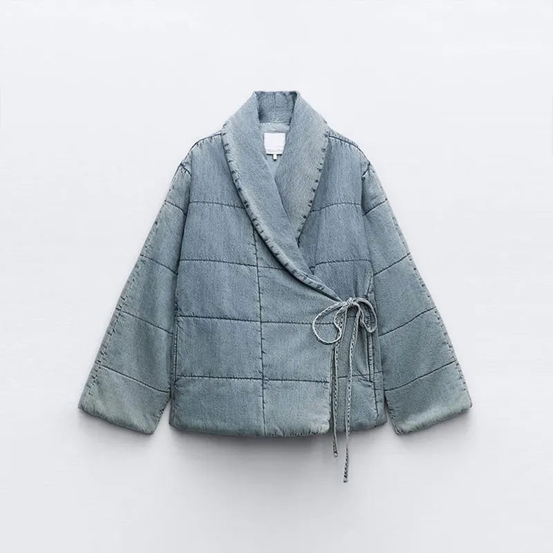 Veste Matelassée Blouson En Jean Femme Veste En Jean Femme LA