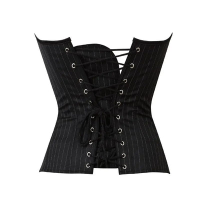 Bustier pour femme à rayures noires 