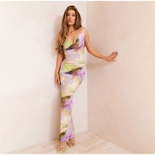 robe-femme-ete-longue-legere-colore