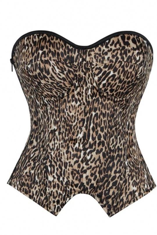 bustier femme imprimé léopard 