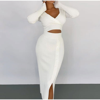 ensemble-femme-jupe-et-crop-top-manches-longues-cotele-blanc