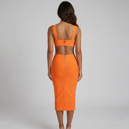 Robe bandage orange