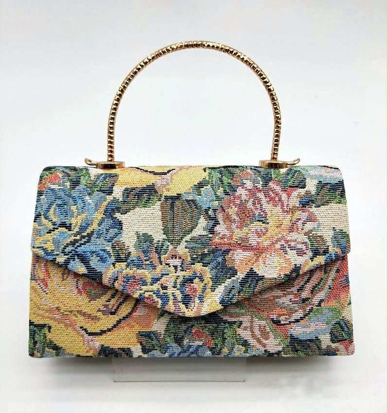 petit sac à main pour femme vintage imprimé floral 