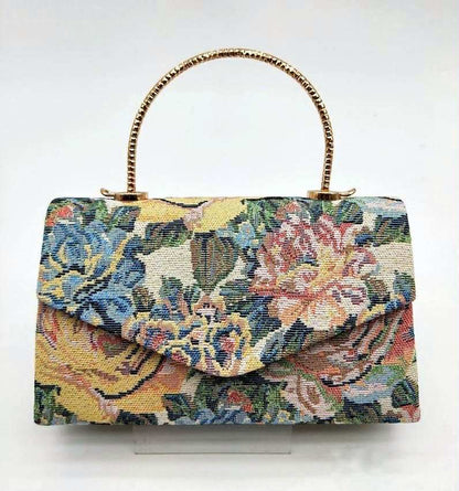petit sac à main pour femme vintage imprimé floral 