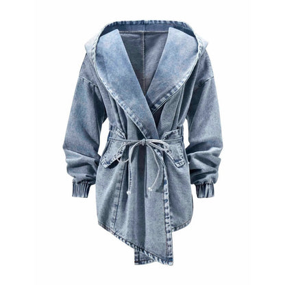 veste cape en jeans taille unique pour femme