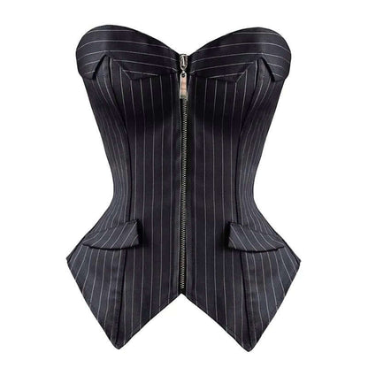 corset-femme-a-rayures-noir